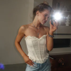 cream corset